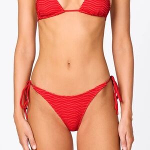 Triangl Red Bikini Set